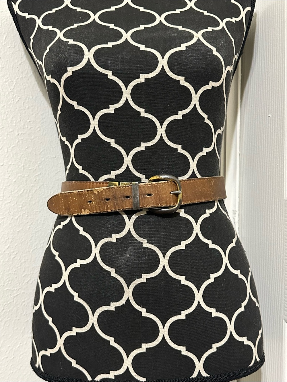 Vintage Leather 70S Reversible Brown And Black Belt